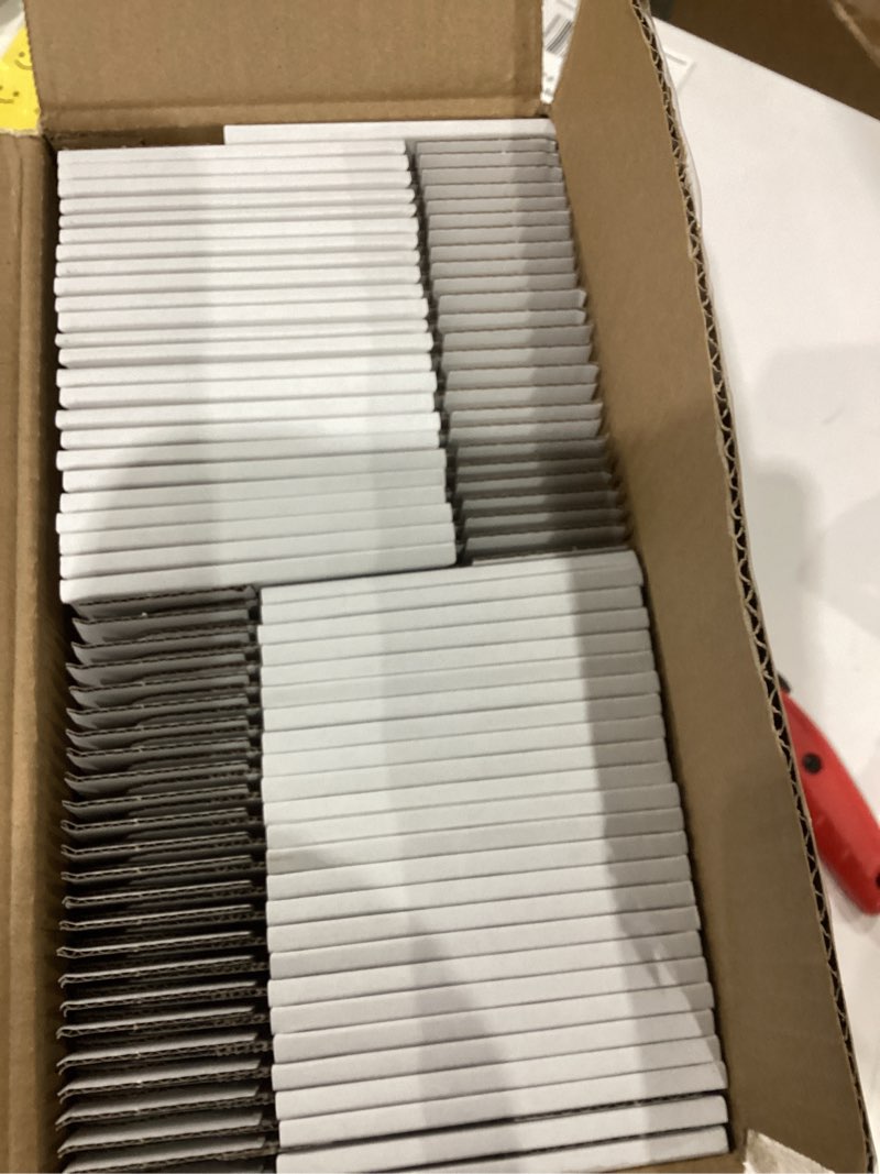 Condition photo showing Good Condition for MEBRUDY 6x4x2 Inches Shipping Boxes Pack of 50, Small Corrugated Cardboard Box for Mailing Mailer Packing, All White 6x4x2 / 50 Pack All White