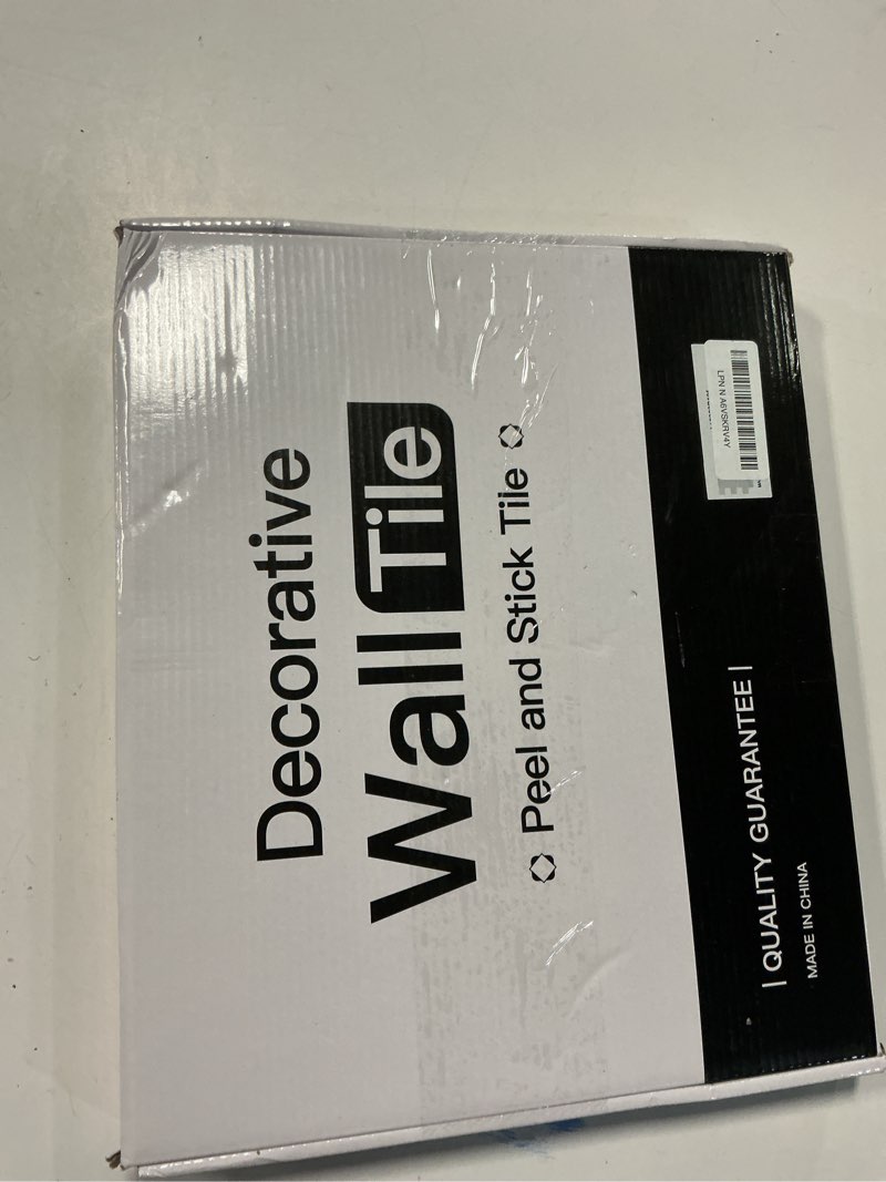 Condition photo showing New/Like New for art3d 10-sheet peel and stick backsplash pvc wall tile, stickon tile for kitchen backplash, bathroom vanities, fireplace decor, laundry table, stair decals in white-washed, plastic-sheets white-washed 11.3"x13.5"