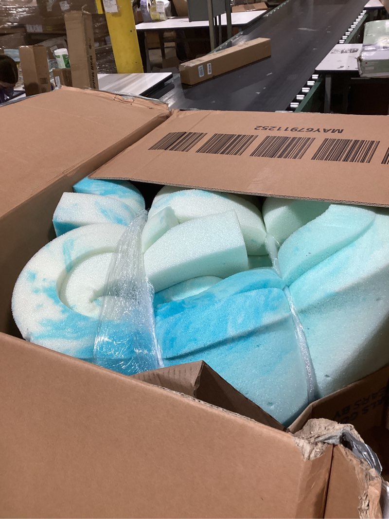 Condition photo showing Good Condition for DUMOS 3 Inch Gel Memory Foam Mattress Topper King - Blue Soft Mattress Topper King Size for Back Pain, CertiPUR-US Certified, RV, Camper, CertiPUR-US Certified, Blue