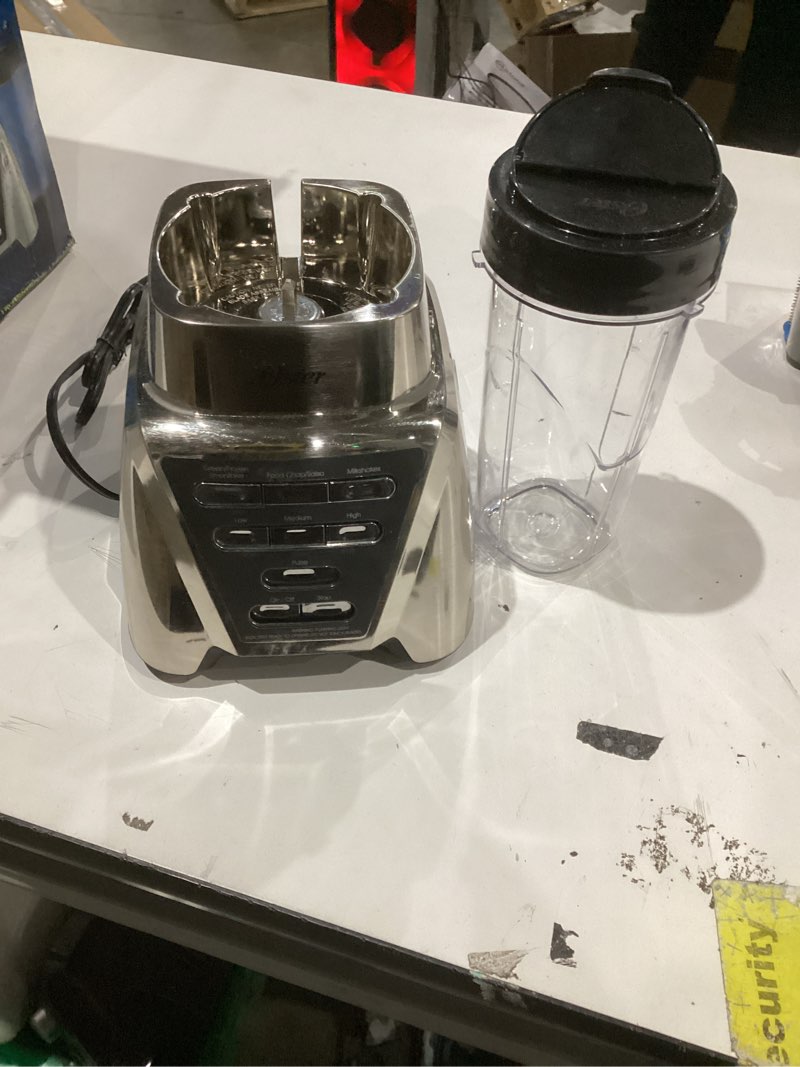 Condition photo showing As Is for oster - pro® 1200 plus blend-n-go® smoothie cup - brushed nickel