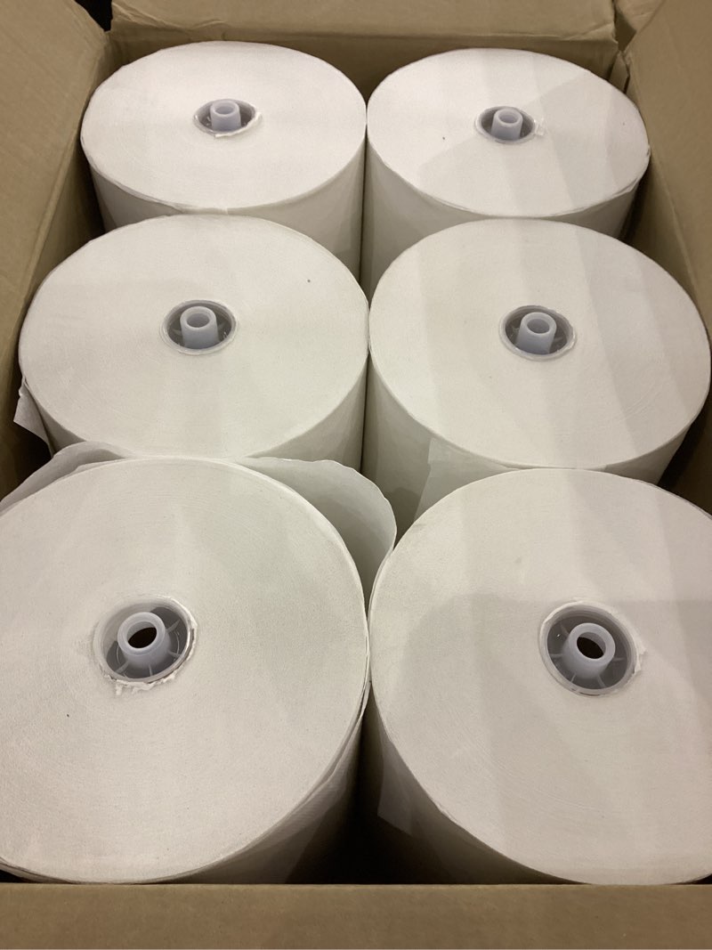 Hardwound 1-Ply Roll Towel 6 Rolls