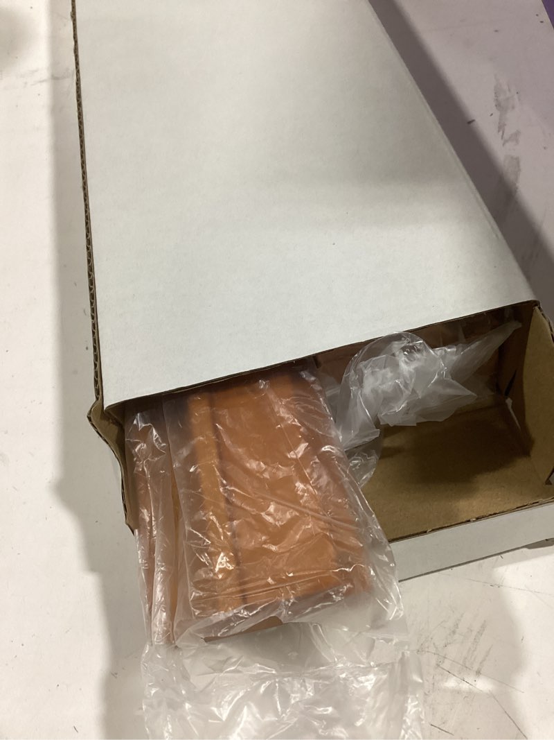 Condition photo showing Good Condition for Yellow Mountain Imports Classic Chestnut Color Wooden Mahjong Game Racks with Pushers, 18 Inches - Set of 4 (Includes Magnetically Attached Mahjong Pushers) Brown