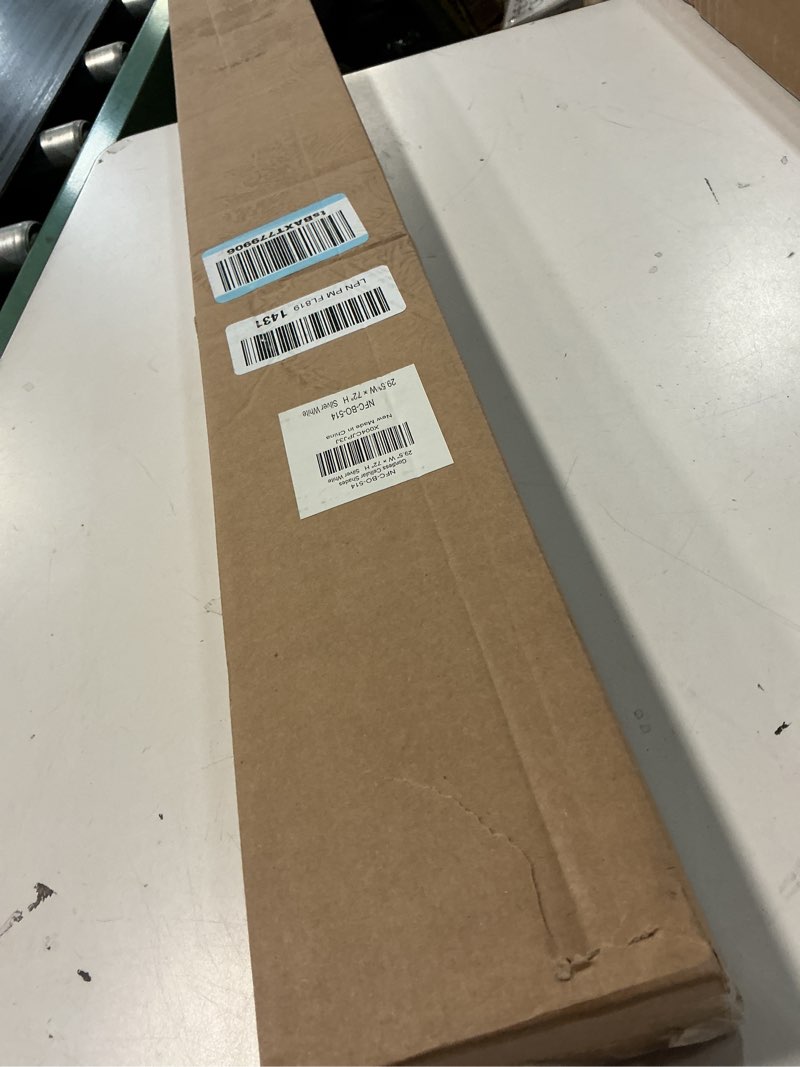 Condition photo showing New/Like New for lazblinds cordless cellular shades, no tools no drill blackout honeycomb shades pleated blinds for windows, 29.5'' w x 72'' h, silver white blackout-silver white 29 1/2'' w x 72'' h