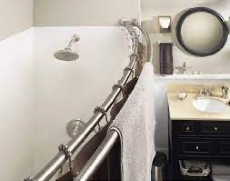Assorted curtain rods, shower curtain rods