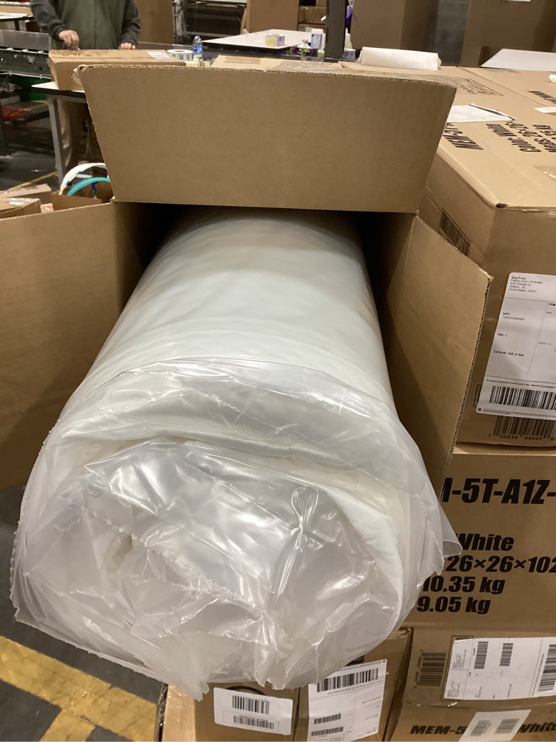 Condition photo showing New/Like New for FDW | 5 Inch Twin Mattress | Medium Firm | Gel Memory Foam Mattress | White | Bed in a Box, CertiPUR-US Certified | Pressure Relief, Cooling Ventilated Foam | Washable Removable Cover White Twin 5 IN