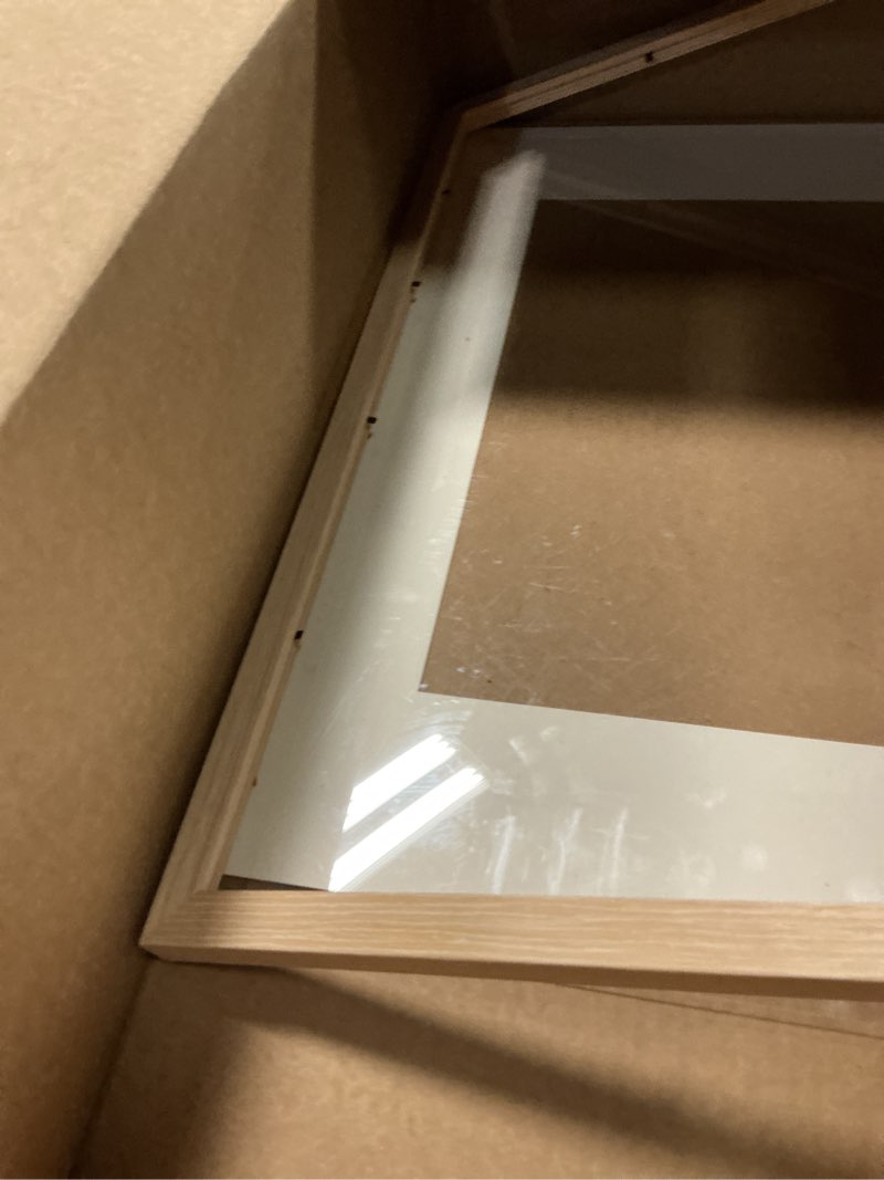 Condition photo showing Good Condition for LUCKYLIFE 16x20 Picture Frame, Natural Solid Wooden Poster Frames for Wall, Display 11x14 with Mat or 16x20 Without Mat, 1 Pack Natural 16x20