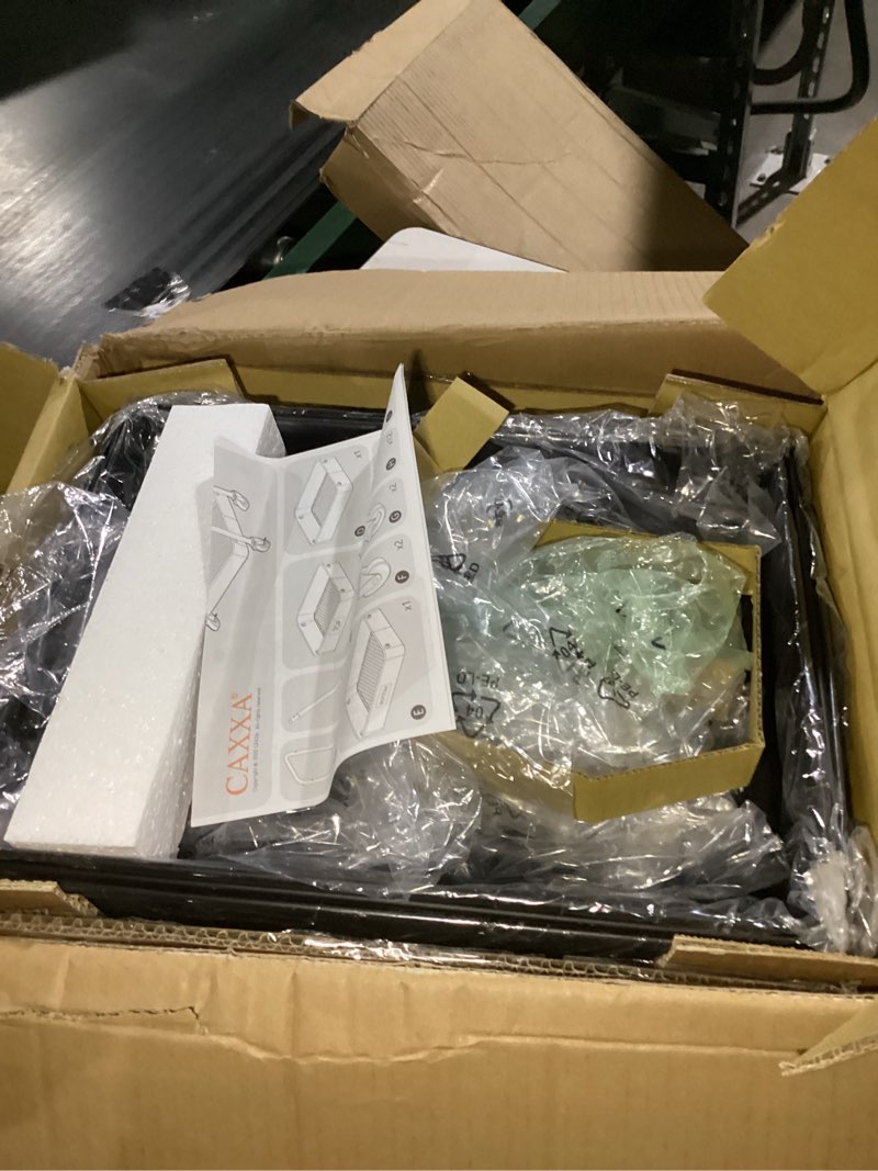 Condition photo showing Good Condition for CAXXA 3-Tier Rolling Metal Storage Organizer - Mobile Utility Cart, Kitchen Cart with Caster Wheels (Black)