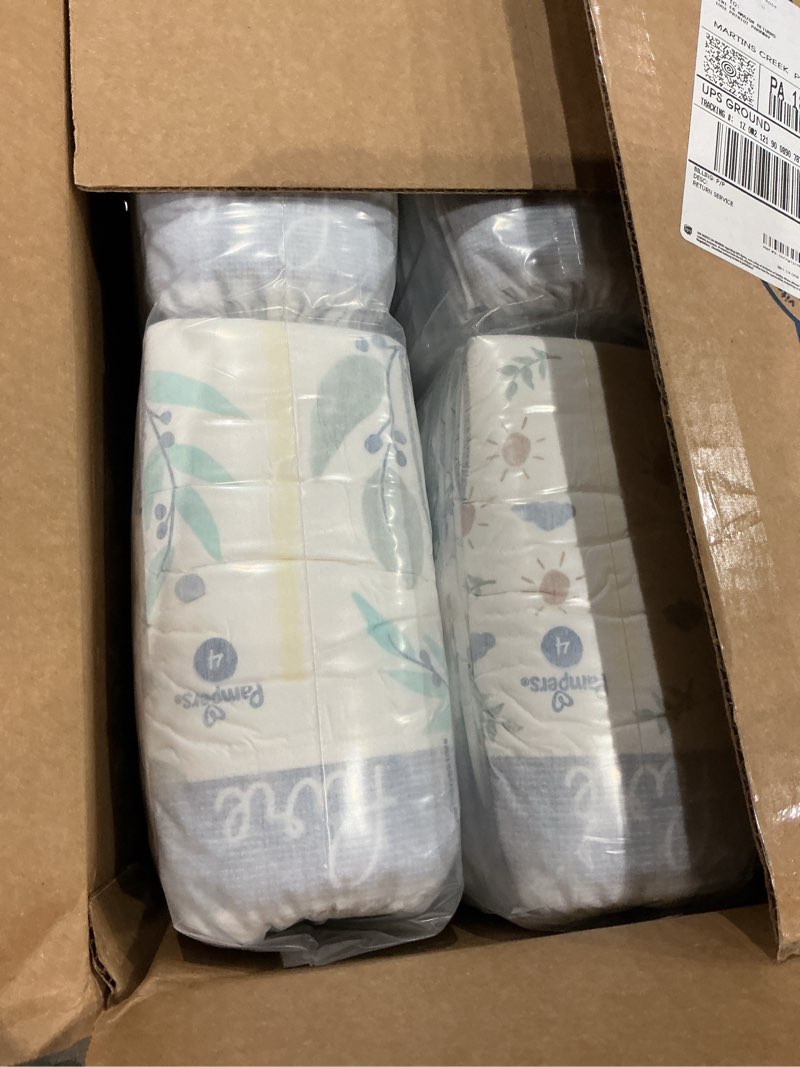 Condition photo showing Good Condition for pampers baby diapers - pure protection - size 4, 150 count, for up to 100% leakproof, premium plant-based skin protection