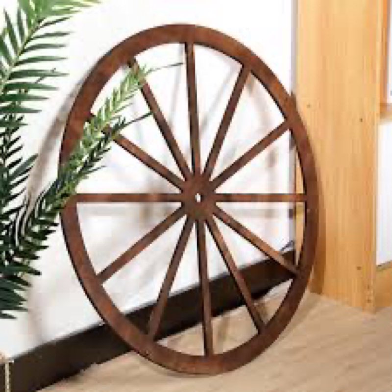 daisyinner wood wagon wheel decorative old western style wagon wheel decor vintage rustic wall hangi