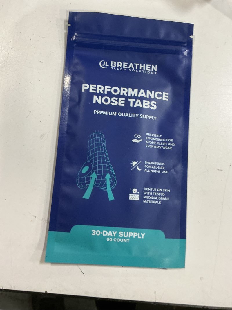 Condition photo showing New/Like New for Performance Nose Tabs – 60 Count (30 Days) – Premium Skin-Friendly Adhesive for Secure, Comfortable All-Day Hold