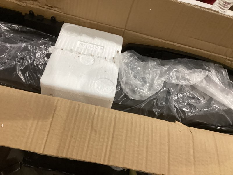 Condition photo showing As Is for Item similar ))))))) Space Heater for Indoor Use - 17 inches 1500W Electric Heaters with Thermostat, 70° Oscillation, 5 Modes, Remote, 12H Timer, Quiet Portable Heater for Office, Bedroom, Large Room