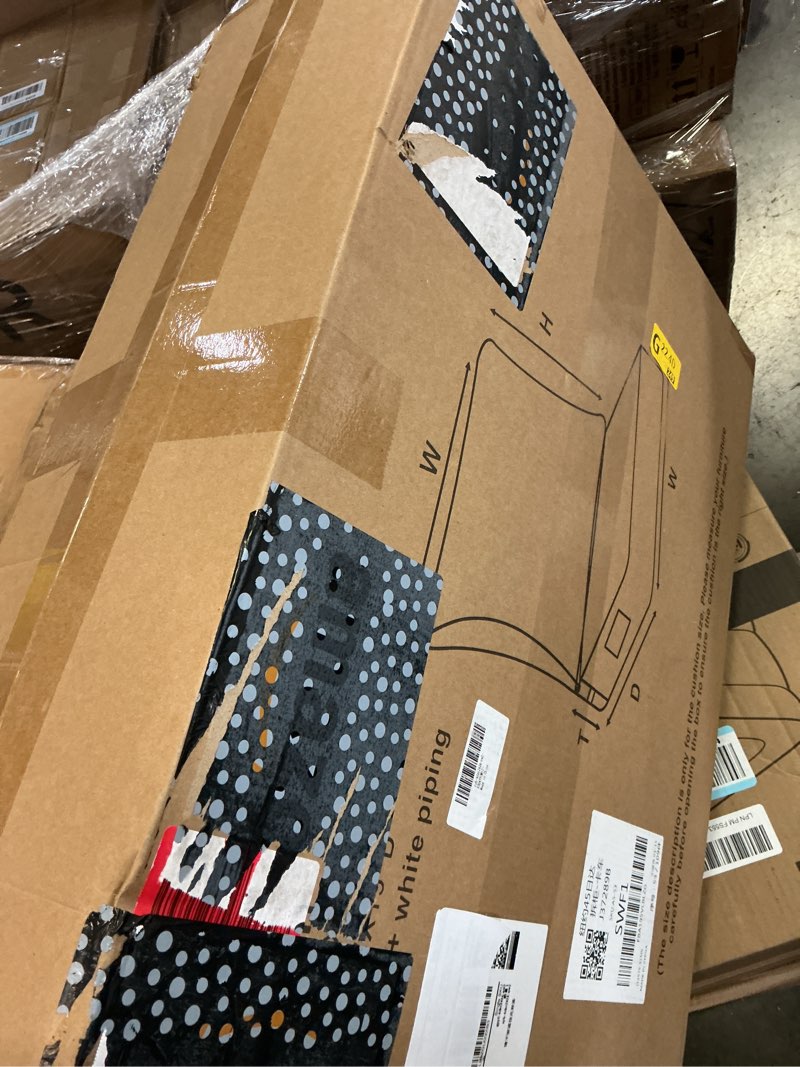 Condition photo showing New/Like New for 24x24-2set,outdoor chair cushions, 30d high-density foam patio chair cushions, water-resistant uv 2000h color fastness outdoor seat cushions for patio furniture sofa,navy blue + white piping navy blue + white piping 24*24-2set 2