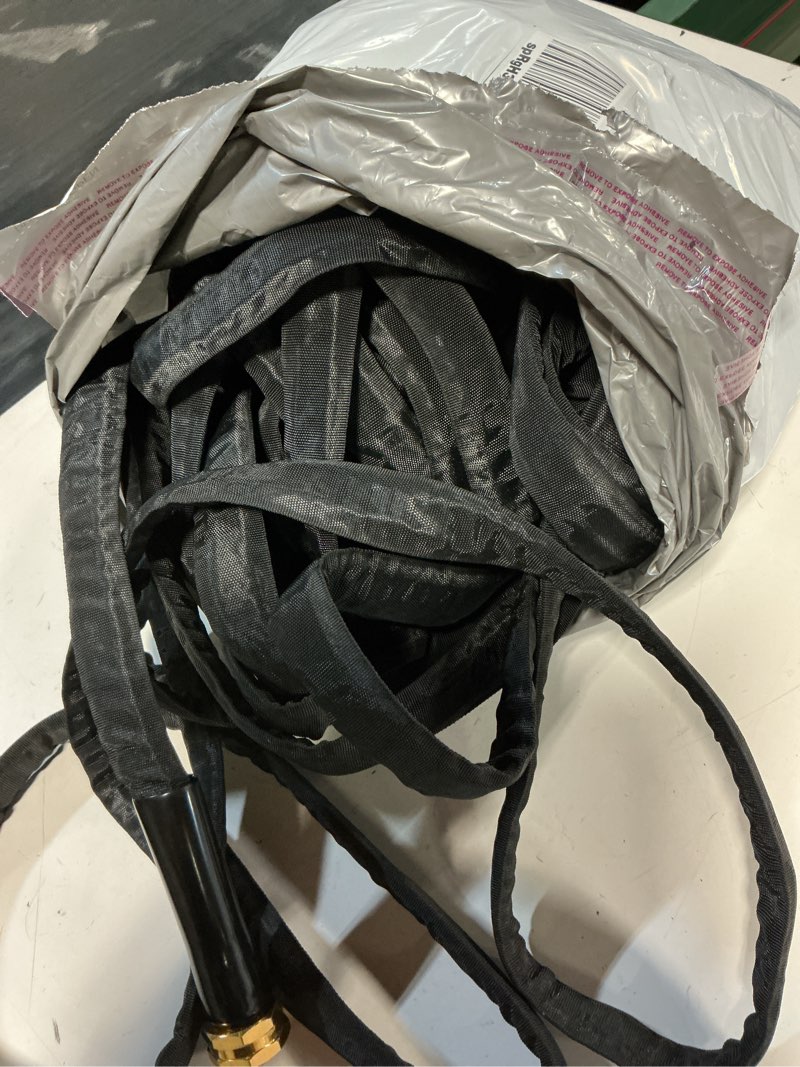 Condition photo showing As Is for non-expanding garden hose, ultra lightweight, abrasion resistant, flexible, durable, kink-free garden hose, rv, marine and camper hose, 50-feet