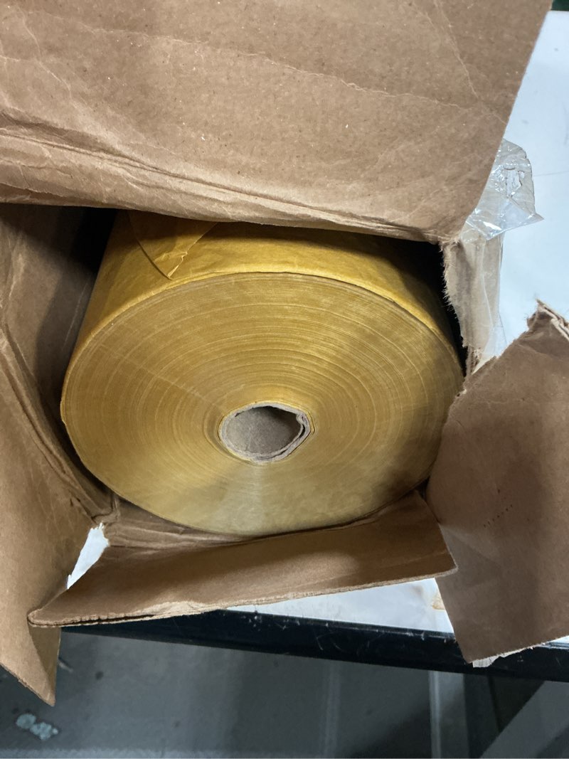 Condition photo showing Good Condition for 3m scotchblok masking paper 06736, gold color, polycoated backing, bleed through resistant, 36 in x 750 ft