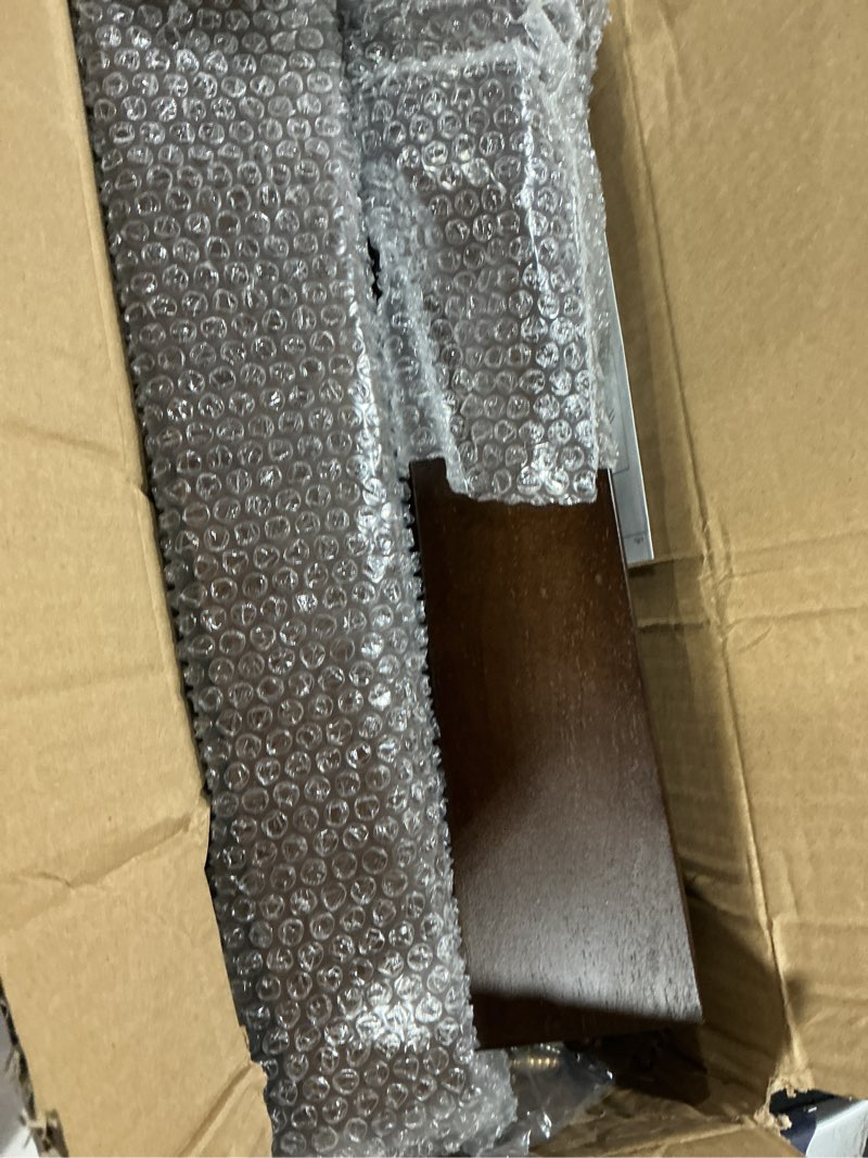 Condition photo showing New/Like New for airy abode premium walnut square furniture legs (full install kit) - pick your size and color brown 12 inches