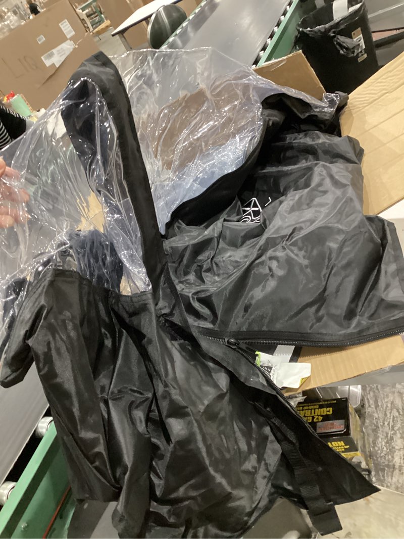 Condition photo showing Good Condition for 10l0l 4 passenger golf cart driving enclosure for club car precedent/onward/tempo with extended roof 94.5", 4-sided clear window 600d rain cover all weather windproof waterproof, black