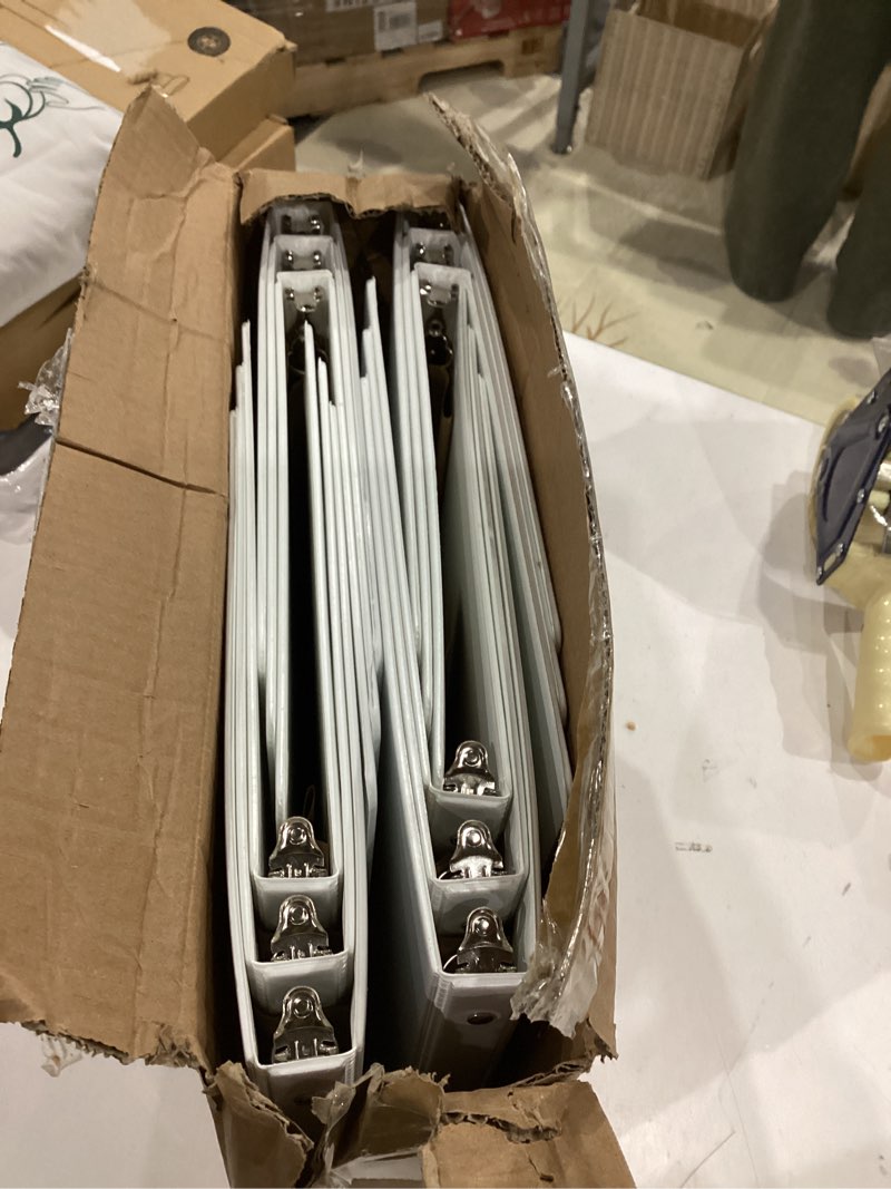 Condition photo showing Good Condition for suin bulk 12 pack 0.5-inch 3 ring binders -durable 1/2'' binders with roung ring binder, large 100 sheet capacity, fit 8.5" x 11" us letter size paper, white (0.5'' white - 12 packs)