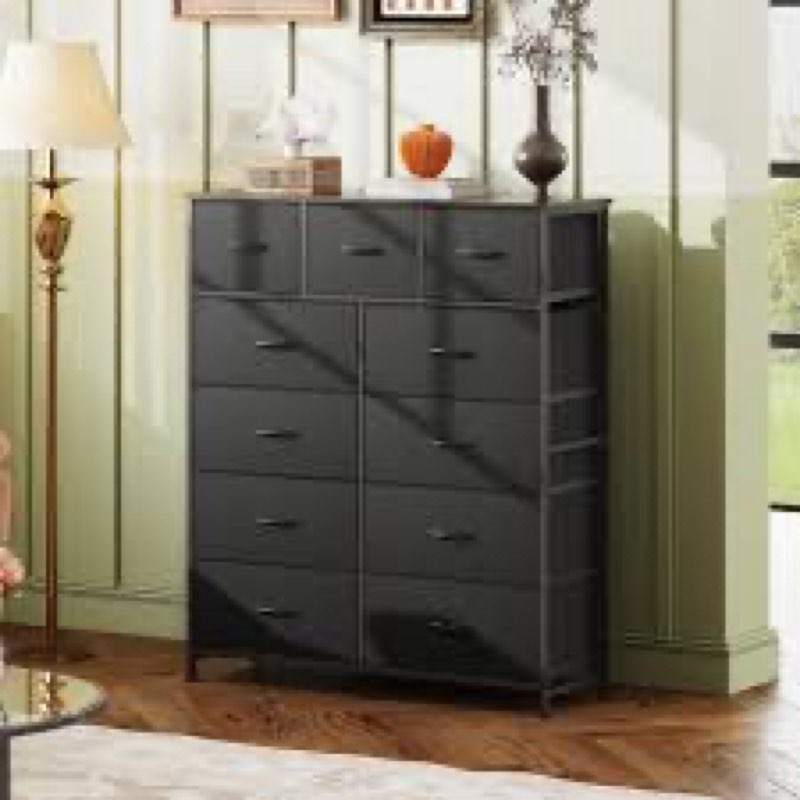 wlive tall dresser for bedroom, fabric dressers storage tower, dresser & chest of drawers organizer 