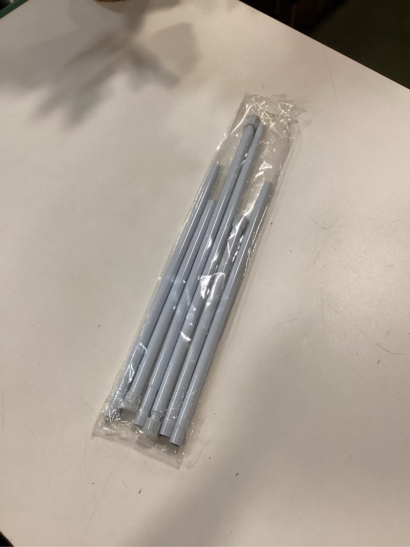 Condition photo showing New/Like New for AIZESI 6PCS Tension Curtain Rod 28 to 48 Inch White No Drilling Adjustable Spring Curtain Rods for Window, Doorway, Closet, Bathroom, Kitchen White 6Pcs 28 to 48 Inches