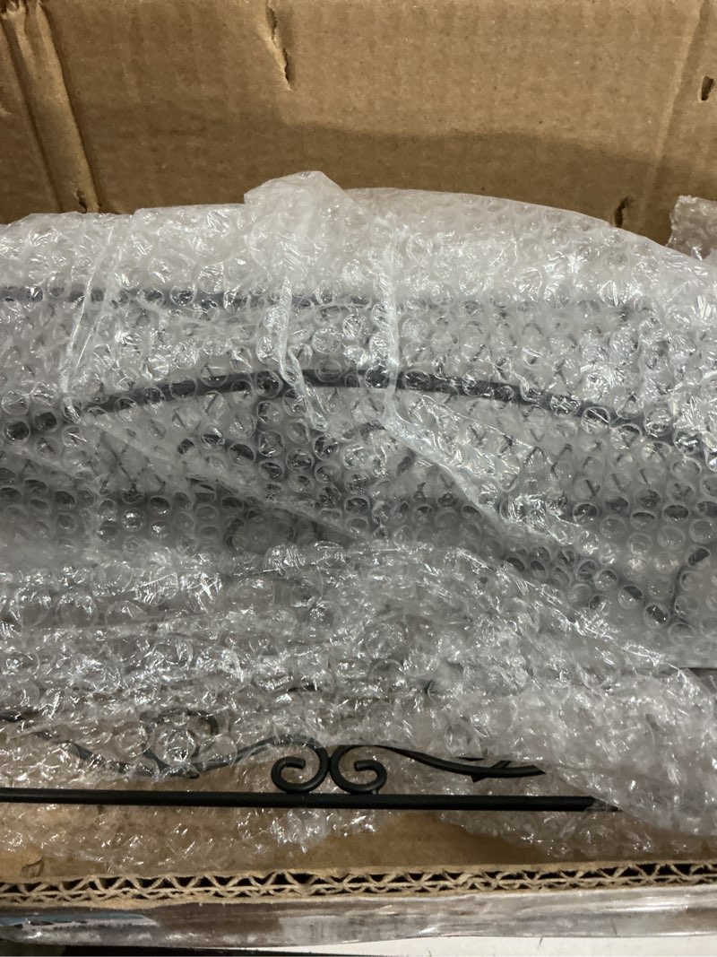 Condition photo showing Good Condition for Zonon Metal Calendar Holder for Wall 18 x 32 Inches Wrought Iron Calendar Frame with Basket Vertical Poster Hanger for Canvas Artwork Diamond Painting(Flower)