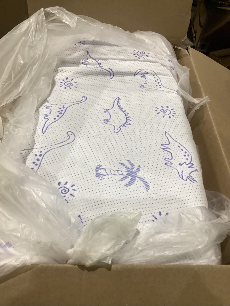 Condition photo showing As Is for mochen trifold pack and play mattress, 38"x26" pack n play mattress ivory white