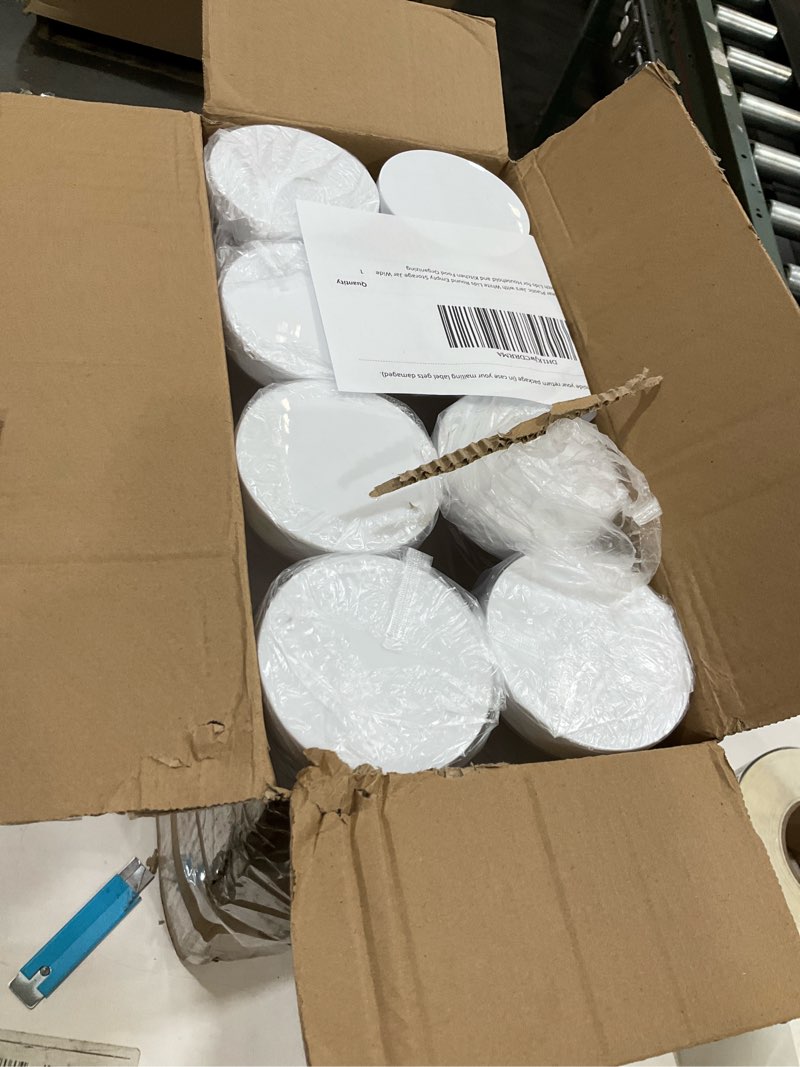 Condition photo showing Good Condition for 32 OZ Plastic Jars,16 Pcs Clear Plastic Jars with White Lids Round Empty Storage Jar Wide Mouth Refillable Storage Container with Lids for Household and Kitchen Food Organizing 32OZ 16Pcs White