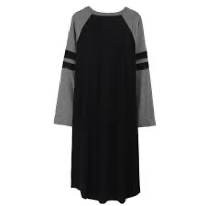 women's long sleeve nightgown soft nightshirt raglan sleeve sleep