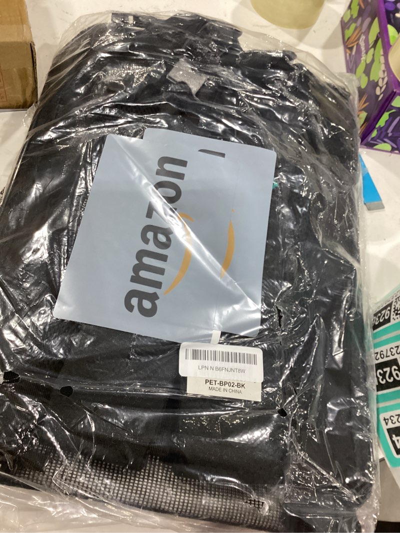 Condition photo showing Good Condition for PetAmi Dog Backpack Carrier for Small Large Cat, Pet, Puppy, Ventilated Pet Hiking Backpack Travel Bag, Airline Approved Cat Backpack Carrier, Camping Biking Dog Bag Up to 18lbs Pet, Black