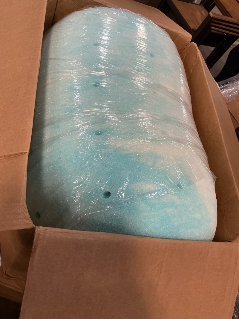 Condition photo showing Good Condition for dumos mattress toppers memory foam queen size, 4 inch thick bed topper pad cooling gel infused soft comfy breathable for sleeper sofa couch rv camper, certipur-us certified, blue blue 4 inch-queen