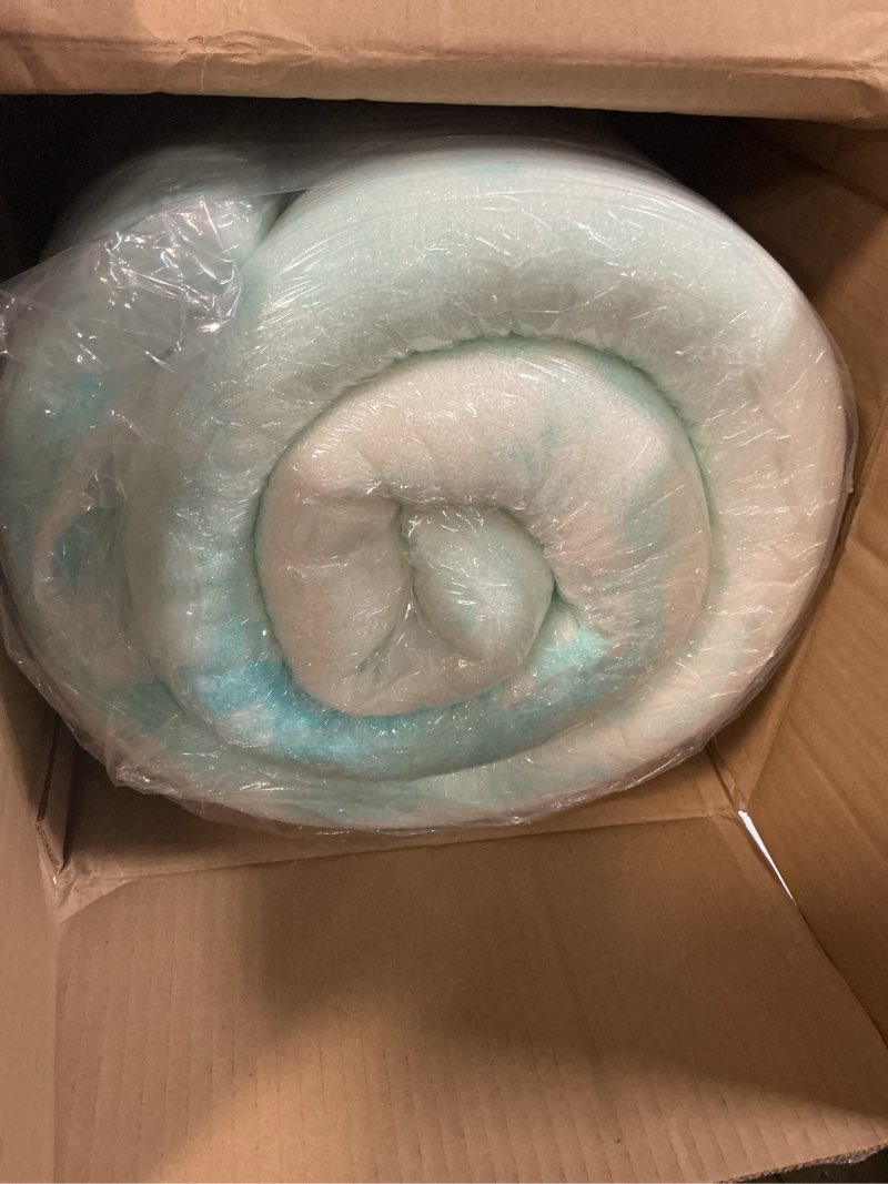 Condition photo showing Good Condition for newbulig 3 inch king gel memory foam topper | gel memory foam relieves pressure, ventilated design keeps cool. fits king size, certipur-us certified, comes in a box. 3in-blue king