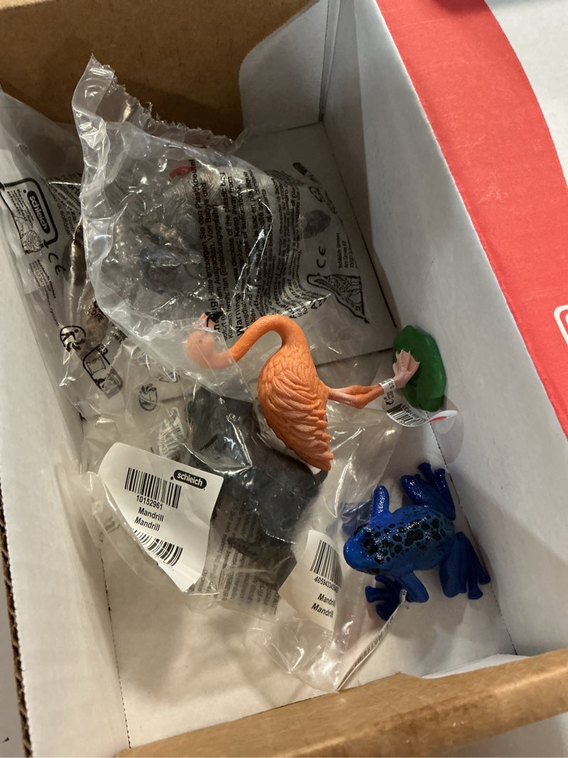 Condition photo showing Good Condition for schleich wild life - 5pc exotic animal starter set - kids ages 3+ | 77590 | wild animal figurine, realistic animal toys, safari toy for boys and girls, screen-free imaginative pretend play, montessori