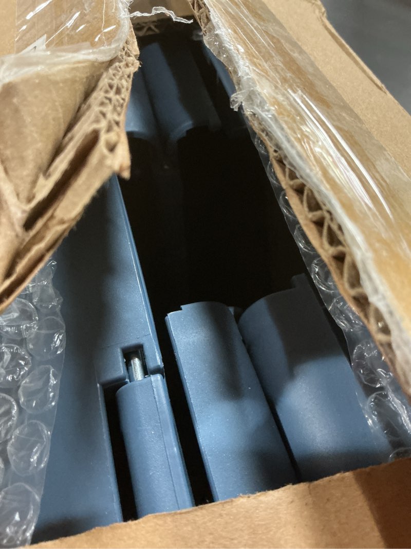 Condition photo showing New/Like New for collapsible dog crate for medium and small dogs,travel dog crate- 22.05 inches long. tool-free folding design, breathable mesh sides, portable for indoor use. equipped with a handle for easy travel. 18.6in*12.6in*11.8in