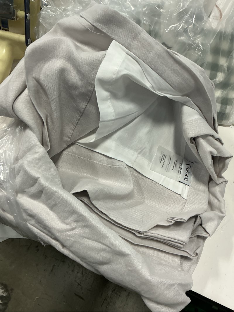 Condition photo showing Good Condition for european linen curtain, 48x96, cloud 1 panel