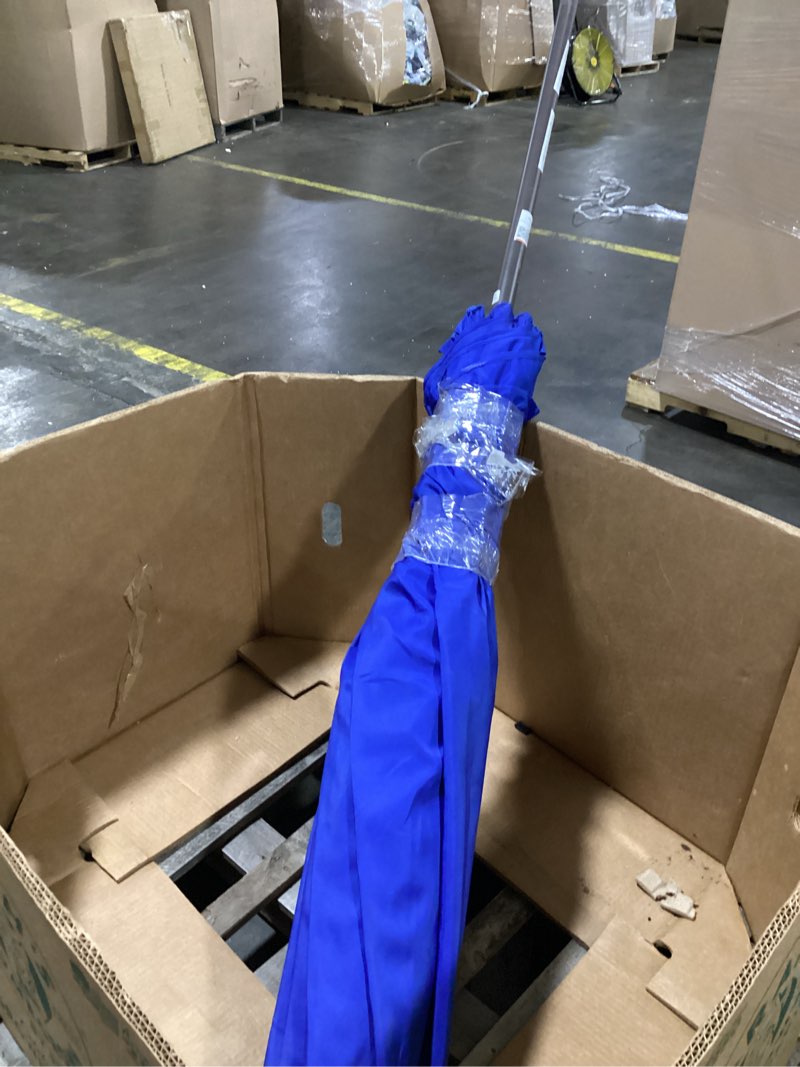 Condition photo showing Good Condition for patio umbrella for outdoor, outdoor table umbrella with push button tilt and crank, outdoor patio umbrellas with 8 sturdy ribs for market, garden, pool (royal blue) royal blue