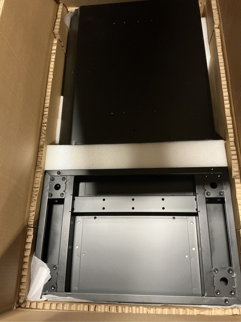 Condition photo showing Good Condition for Tredre Metal Podium Stand with Wheels, Heavy-Duty Rolling Lectern for Classroom, Church & Office Presentations, Large Top, Locking Casters, Stable Base Black-3