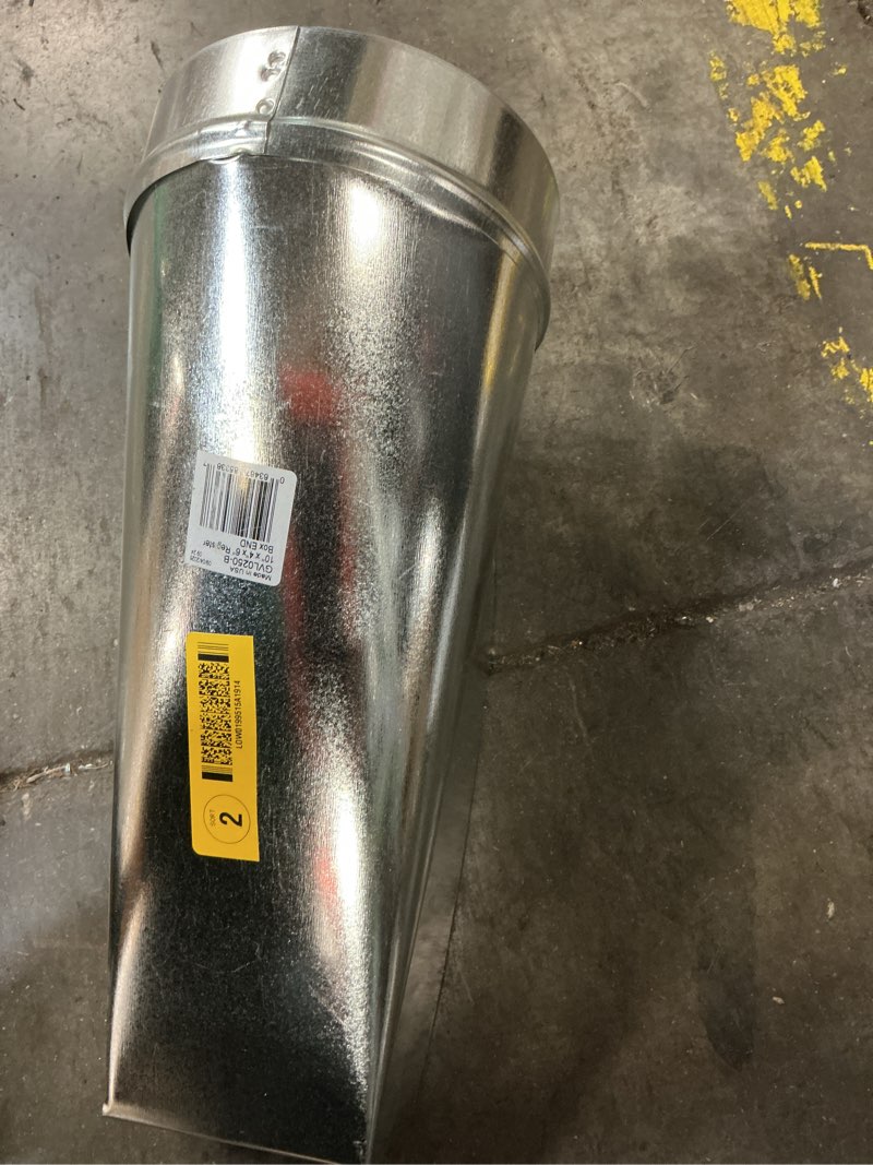 Condition photo showing Good Condition for imperial 6-in 30 gauge galvanized steel round end register duct boot