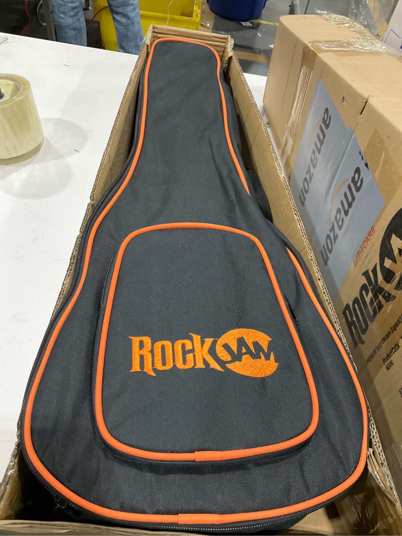 Condition photo showing Good Condition for RockJam Premium Tenor Ukulele Kit with Tuner, Gig Bag, Strap, Picks & Spare Strings