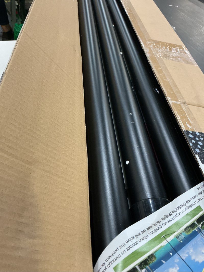 Condition photo showing Good Condition for 20ft 11 gauge heavy duty flag pole light solar powered,extra thick ground flag pole for outside house with 136 led light & 3x5 usa flag for residential commercial outdoor,black 11gauge-20ft with light