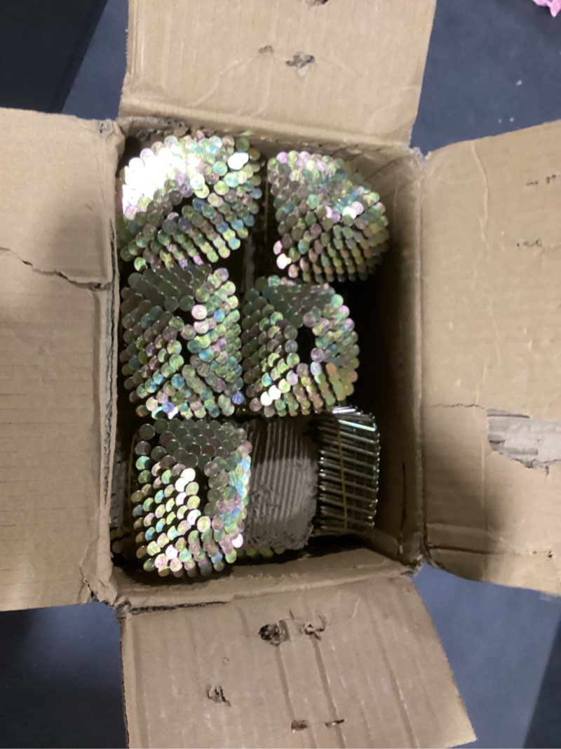 Condition photo showing Good Condition for bhtop 3600 count coil roofing nails 1-3/4-inch x .120-inch for roofing nail gun, 15 degree round head wire weld collated roofing nail, smooth shank electro galvanized air nails for roofs 1-3/4 inch 3600