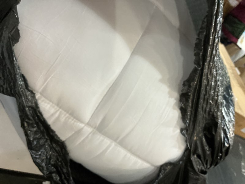 Condition photo showing As Is for ultra soft queen size mattress topper - viscose made from bamboo pillow top mattress pad for back pain relief - naturally cooling for hot sleepers, green green queen