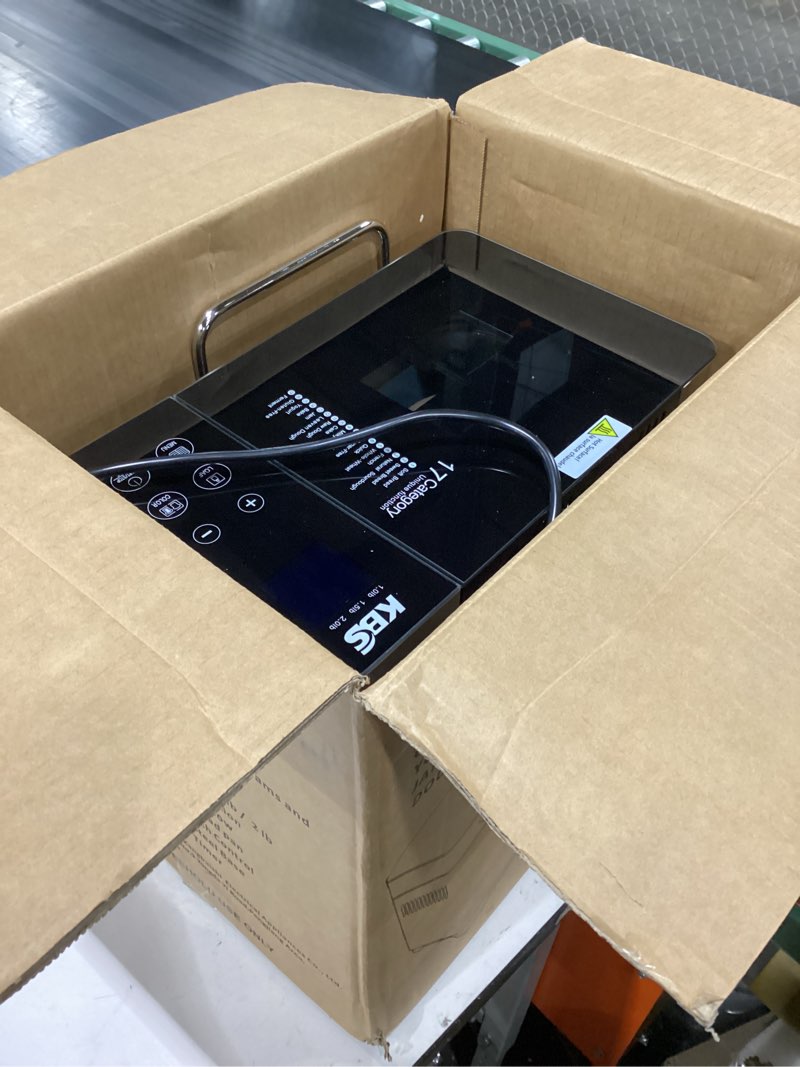 Condition photo showing Good Condition for kbs pro 710w 2lb bread maker, stainless steel 17-in-1 smart bread machine with healthy ceramic pan, automatic nut dispenser, tempered glass touch panel, 3 crust colors, 15h timer& keep-warm, recipes silver stainless steel