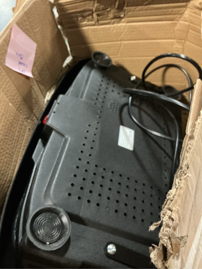 Condition photo showing As Is for Vibration Plate Exercise Machine 450 Lbs Capacity,Vibrating Plate for Lymphatic Drainage,Power Shake Plate 199 Speeds for Weight Loss,Full Body Vibration Platform Machines for Women Men