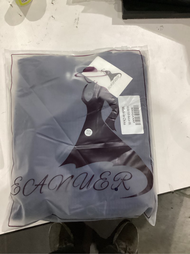 Condition photo showing New/Like New for Women's Crew Neck Button Down Long Sleeve Solid Knit Classic Cardigan Sweater Navy Blue XX-Large