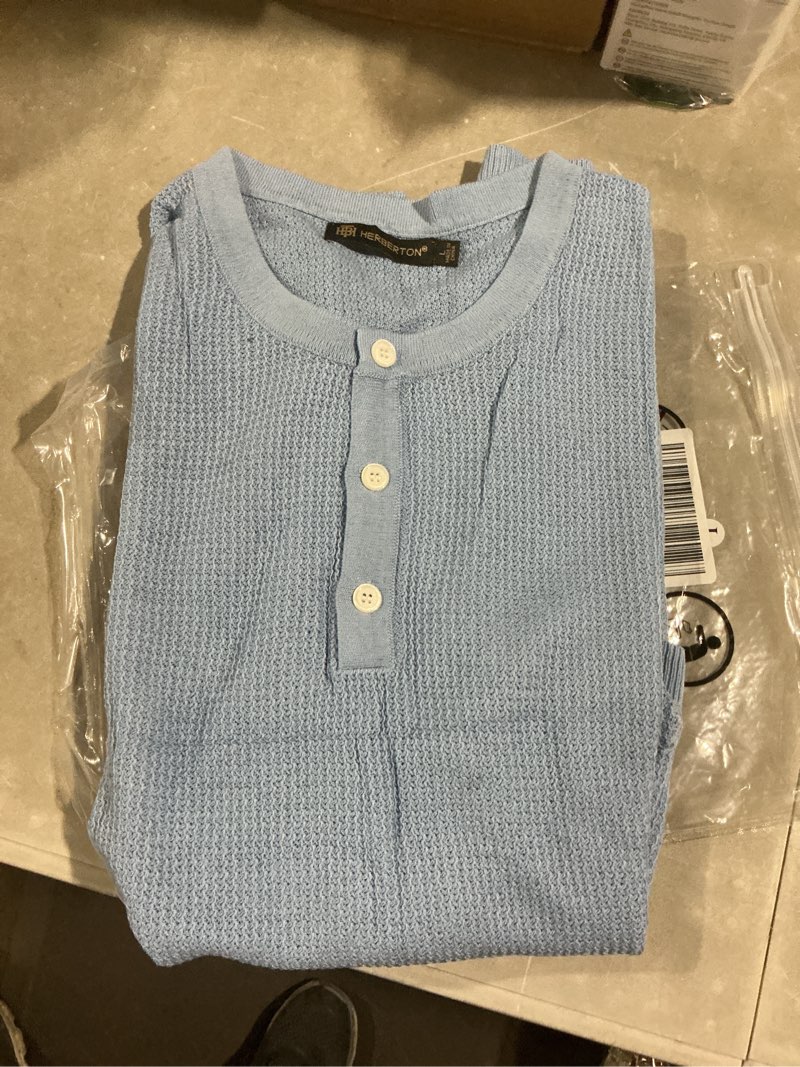 Condition photo showing Good Condition for men's oversized tshirts heavyweight cotton stretch short sleeve raglan shirt (s-xxl) large light blue
