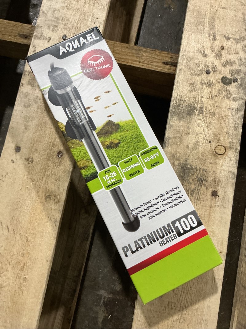 Condition photo showing New/Like New for Aquael Platinium Aquarium Heater for Freshwater & Saltwater Aquariums - 100 Watt, 16-26 Gallons 100 Watts / 16 - 26 Gallons