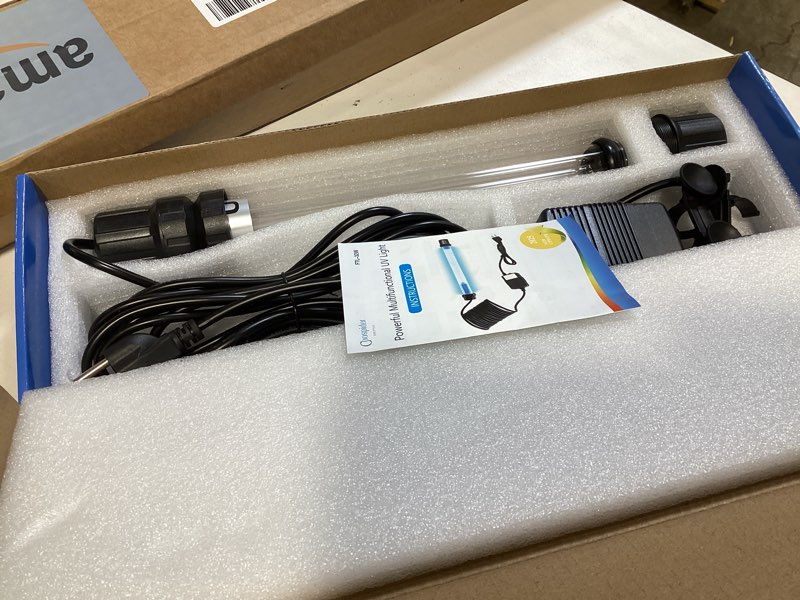 Condition photo showing Good Condition for 18w aquarium uv light for 100-1000 gallon, uv pond water clarifier for koi pond, swimming pool, spa, large fish tank, cold plunge uv light for pond algae control 18w/for 1000 gallon