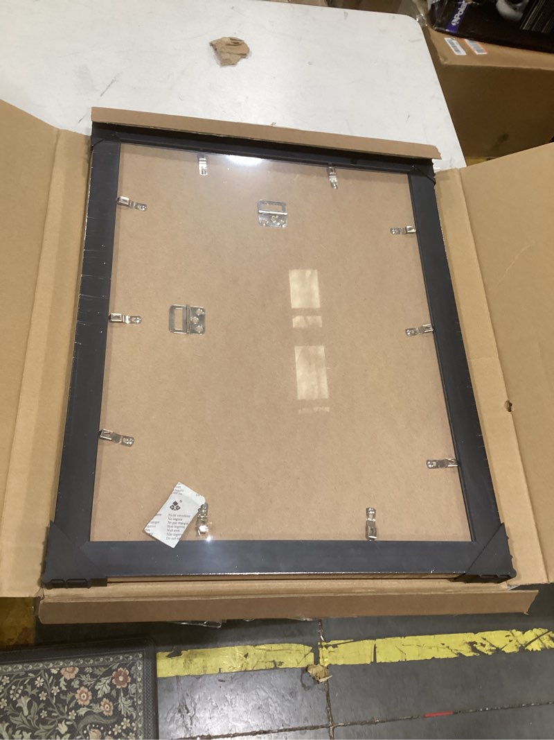 Condition photo showing New/Like New for gulethun 13x17 picture frame gold - vintage photo frame 13 by 17, retro home decor wall hanging gallery frames, sturdy, plexiglass, ornate gold raised poster frame for vertical & horizontal display gold 13x17in