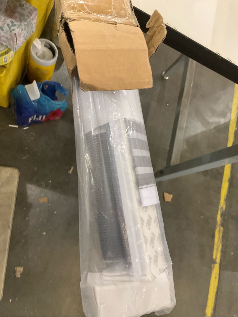 Condition photo showing Good Condition for LazBlinds No Tools No Drill Cordless Zebra Blinds for Windows, Dual Layer Light Control for Day and Night, Light Filtering Privacy Roller Blinds and Shades for Home, 20" W x 48" H, Grey Grey 20"W x 48"H