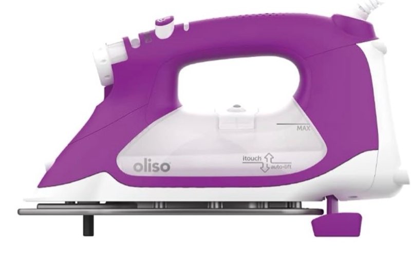 oliso tg1600 proplus auto-lift steam iron, quilting sewing & clothes, 1800w