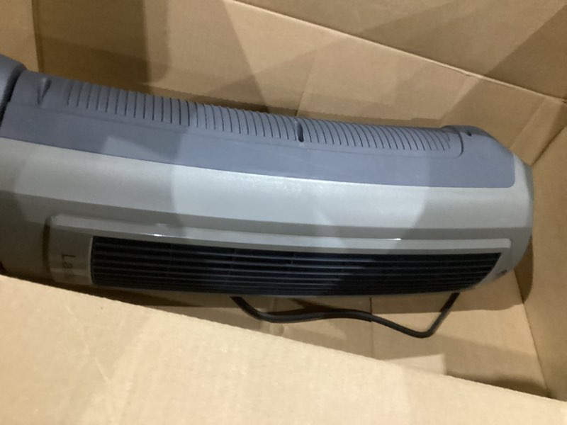 Condition photo showing As Is for Lasko Oscillating Digital Ceramic Tower Heater for Home with Adjustable Thermostat, Timer and Remote Control, 23 Inches, 1500W, Silver, 755320 Silver Heater